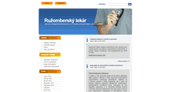 Desktop Screenshot of lekar.ruzomberok.eu